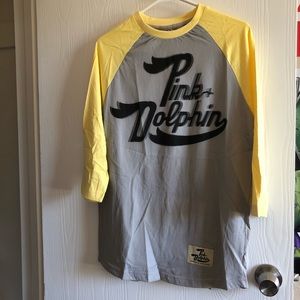 Pink Dolphin Mesh Holographic Raglan